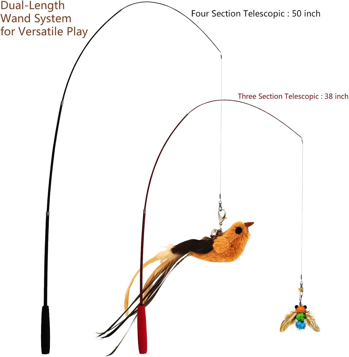 miwoowim Cat Wand Set with 11 Attachments