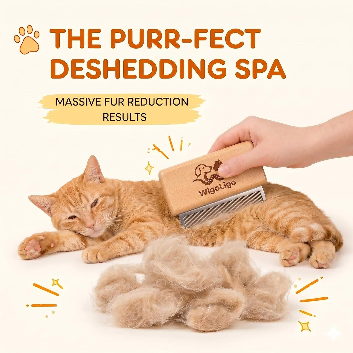 WigoLigo Pet Deshedding Brush