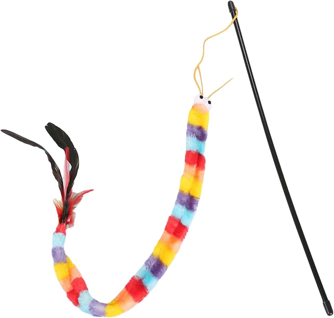 QWINEE Cat Teaser Wand with Bell