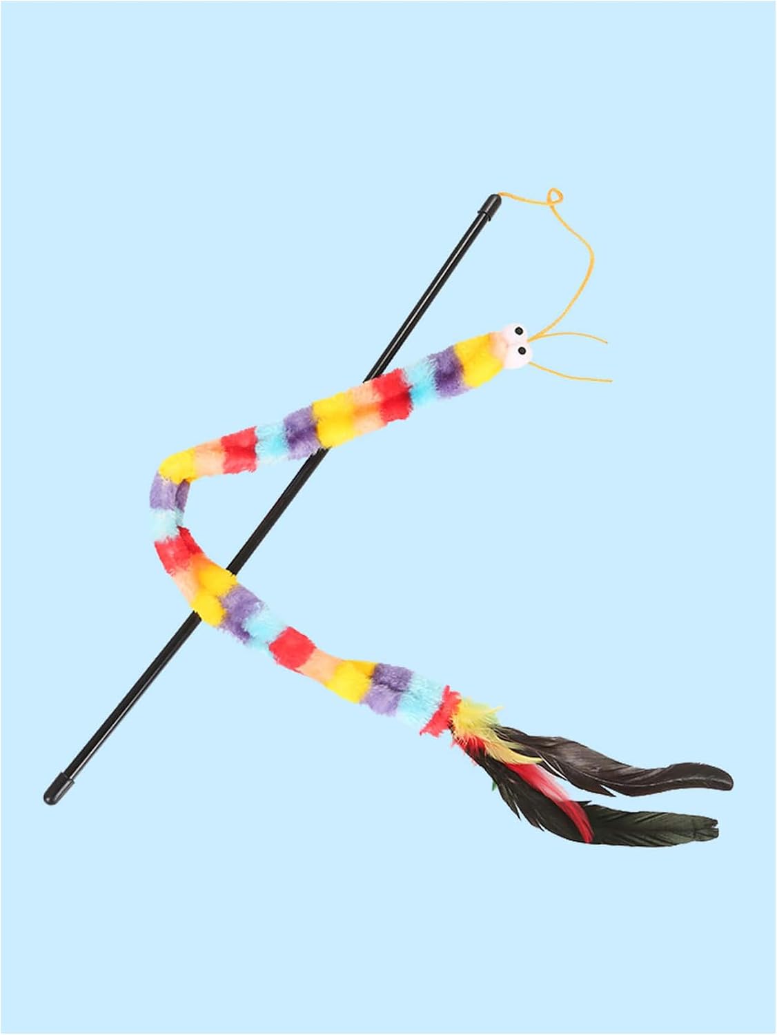 QWINEE Cat Teaser Wand with Bell