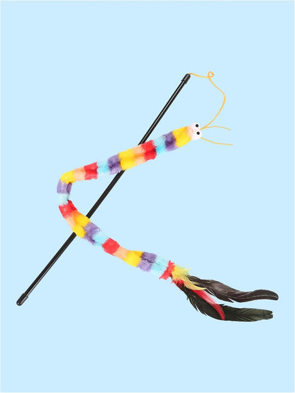 QWINEE Cat Teaser Wand with Bell