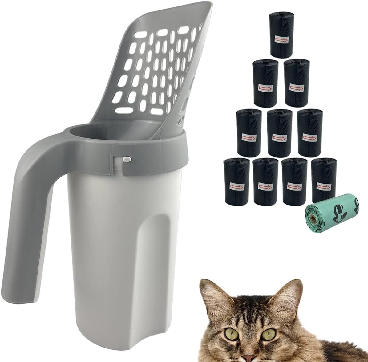 Esamploe Cat Litter Scoop with Holder