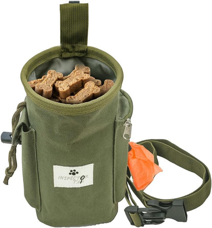 INSPECTOR TAIL Green Dog Training Treat Pouch