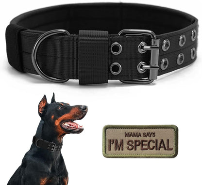 Periflowin Tactical Nylon Dog Collar