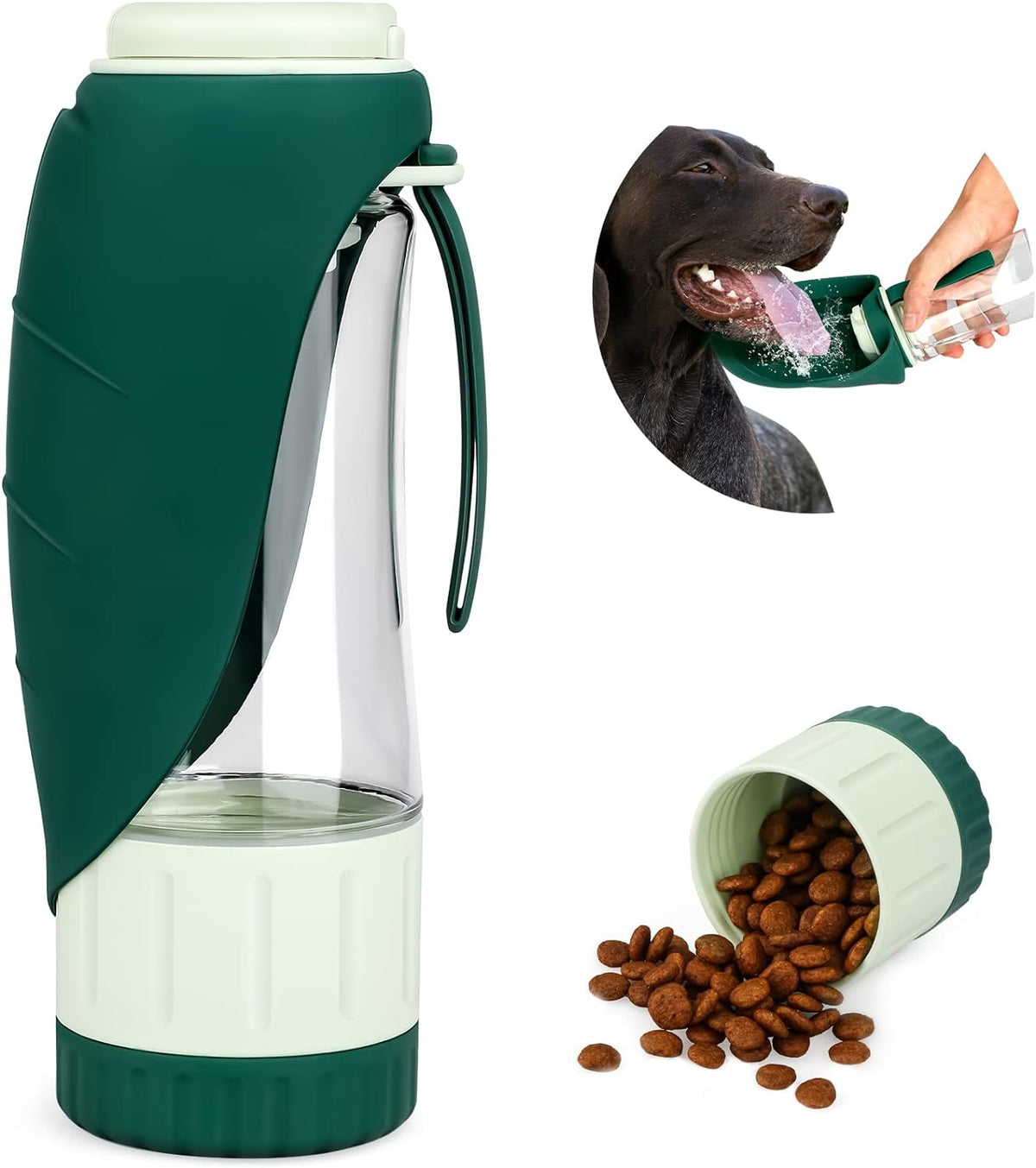 TIOVERY 12 oz Pet Water Bottle and Food Container