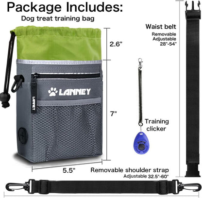 LANNEY Dog Treat Pouch with Clicker
