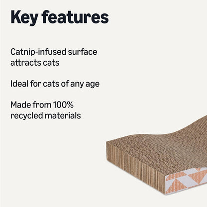 Curved Corrugated Cat Scratching Pads