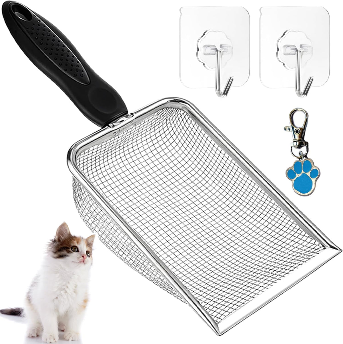 itPlus Stainless Steel Cat Litter Scoop