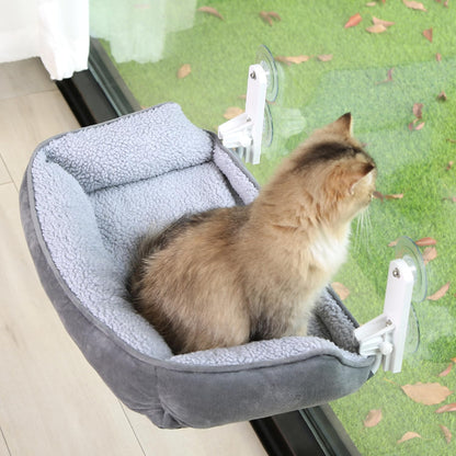 Zakkart Foldable Cat Window Perch with Bolster