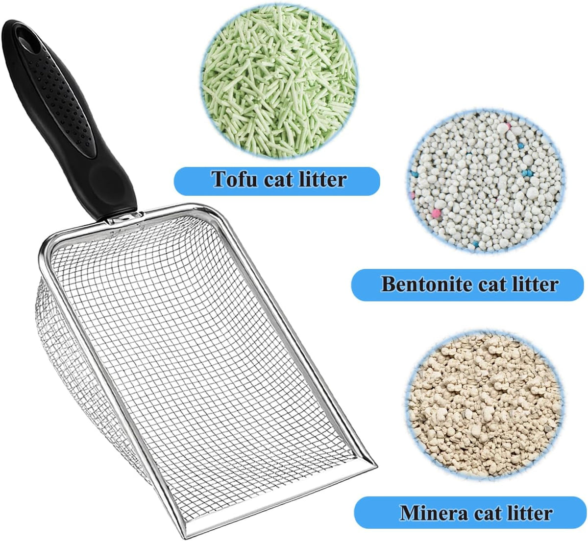 itPlus Stainless Steel Cat Litter Scoop