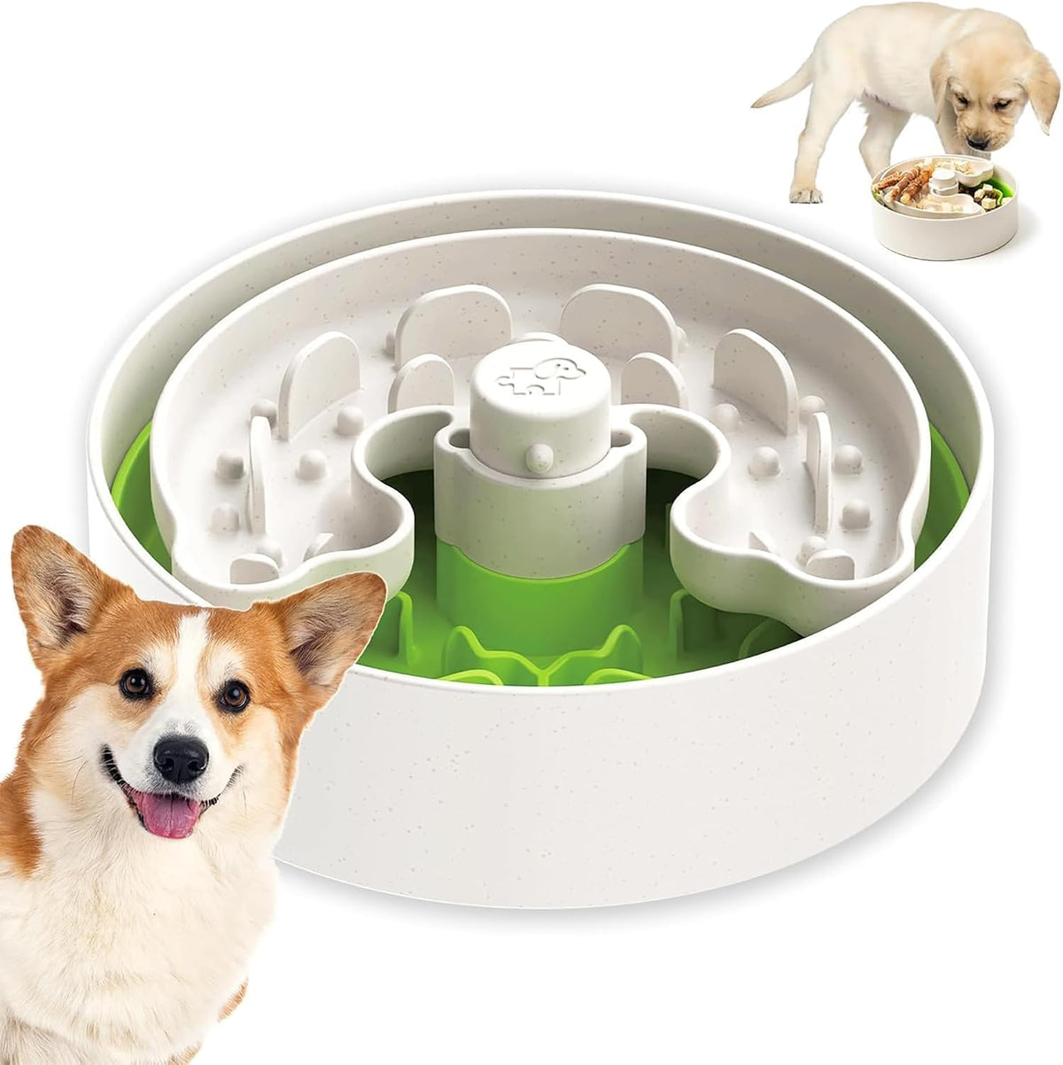 Puzzle Feeder Adjustable Slow Feeder Bowl