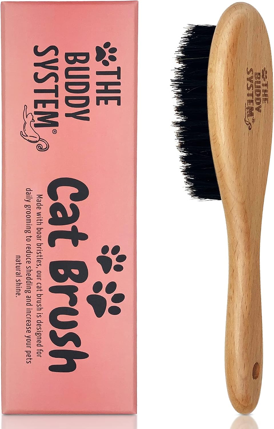 Soft Cat Brush with Boar Bristles