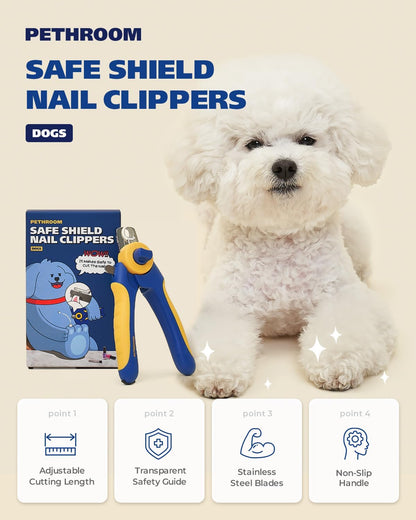 PETHROOM Dog Nail Clipper with Guide