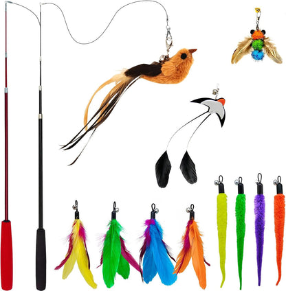 miwoowim Cat Wand Set with 11 Attachments
