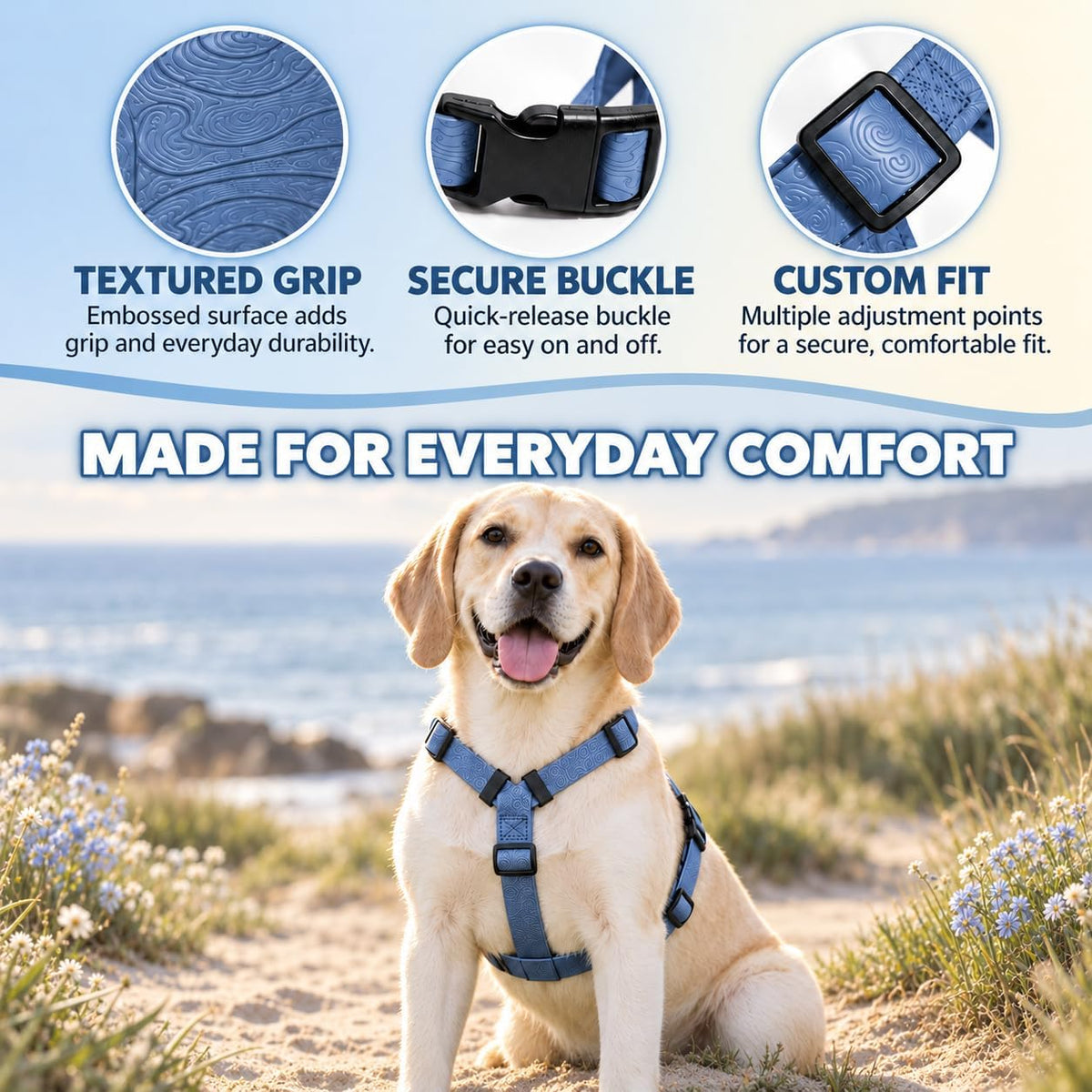 YSYFS Adjustable PVC Dog Harness Set