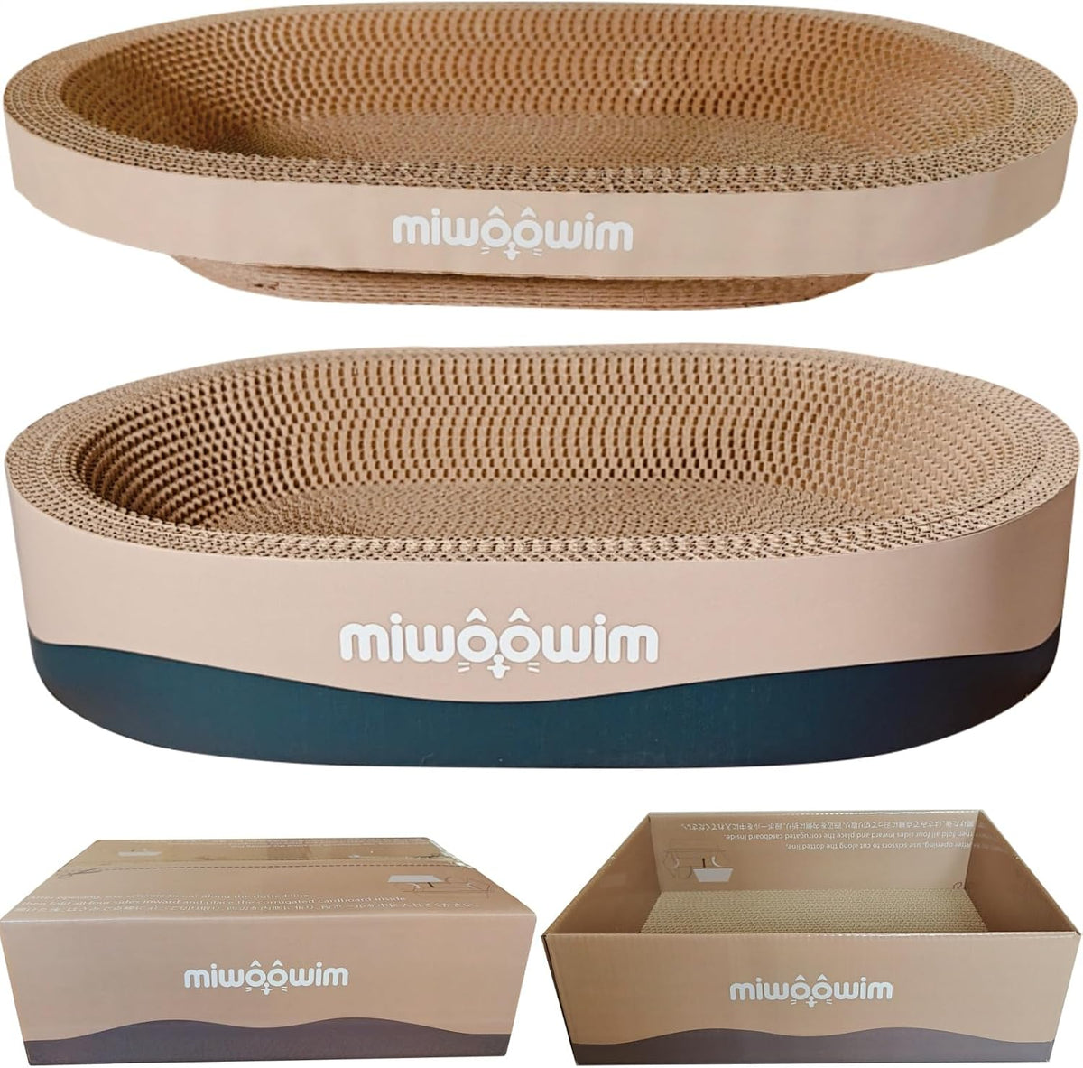 miwoowim 3-Piece Cat Scratcher Set