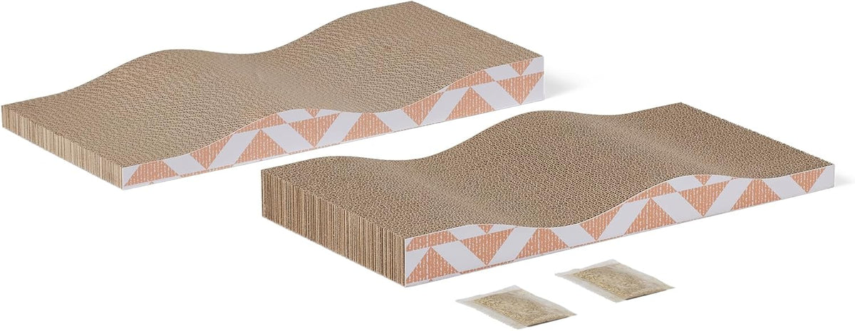 Curved Corrugated Cat Scratching Pads