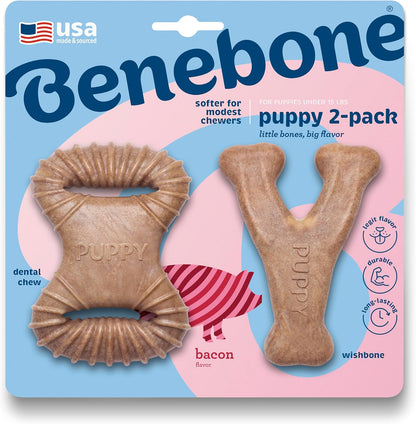 Benebone Puppy Dental Chew Toys, 2 Pack