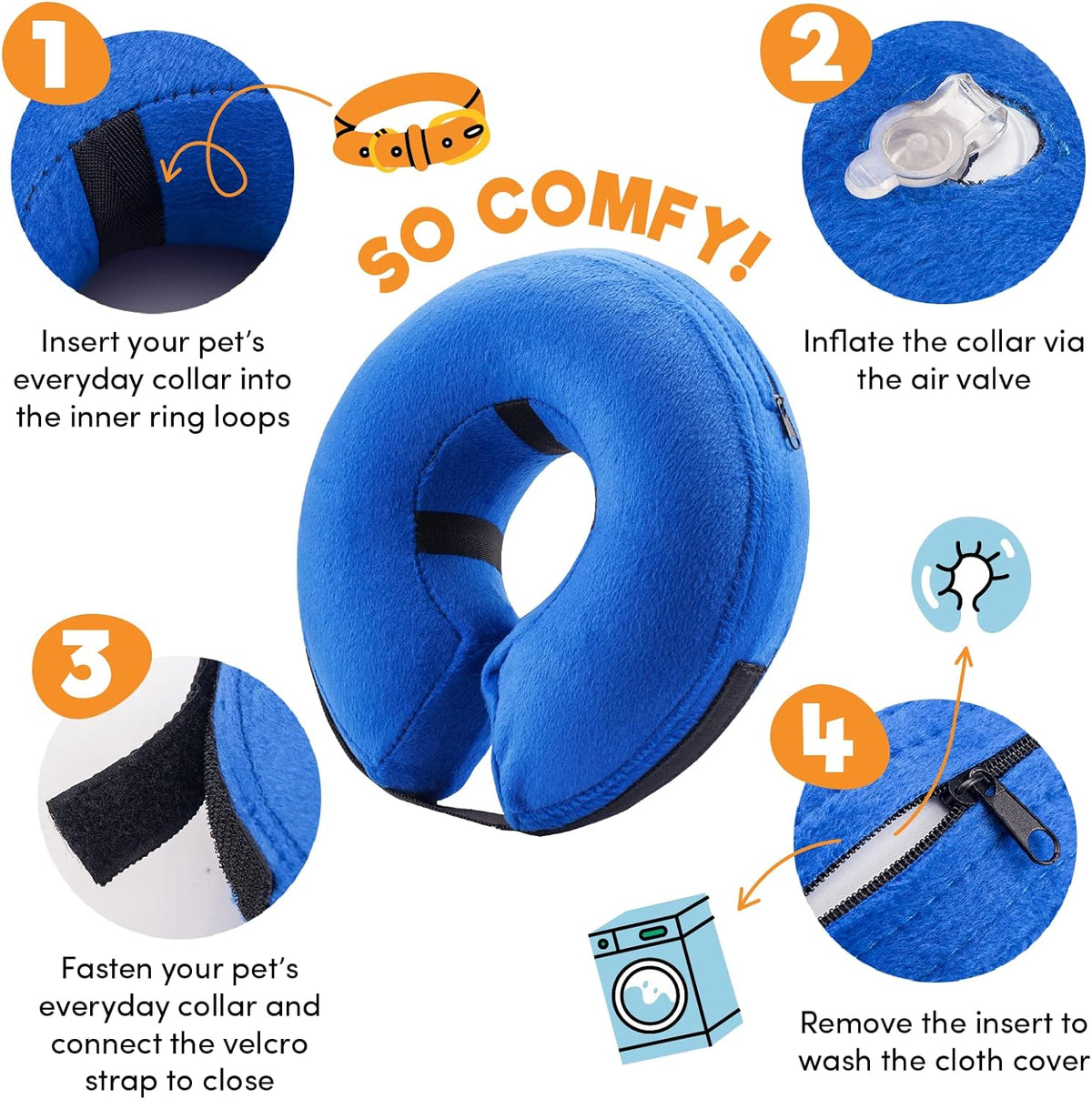BENCMATE Inflatable Dog Collar