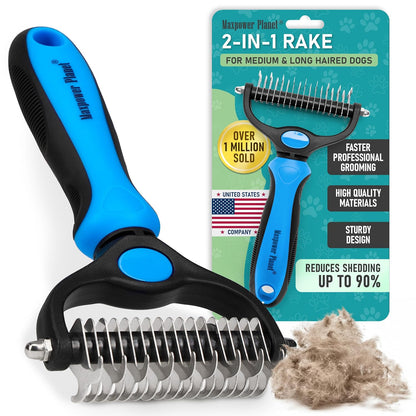 Maxpower Planet Dual-Sided Deshedding Rake