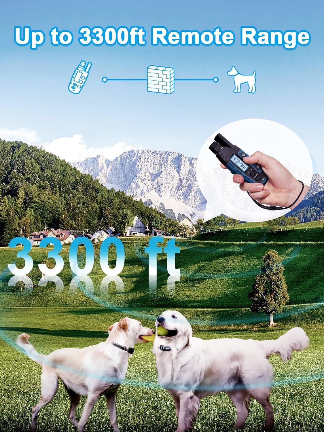 BOUSNIC Remote Training Collars for 2 Dogs