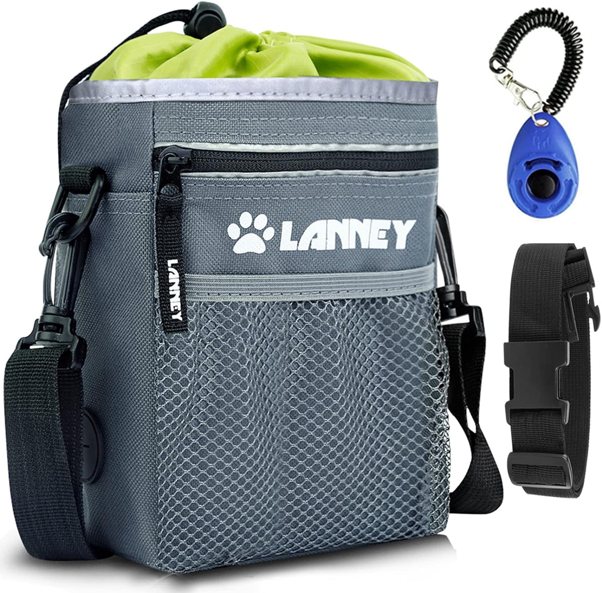 LANNEY Dog Treat Pouch with Clicker