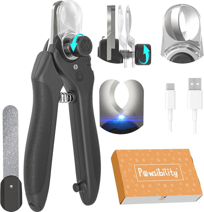 Pawsibility Pet Nail Clipper with LED Light