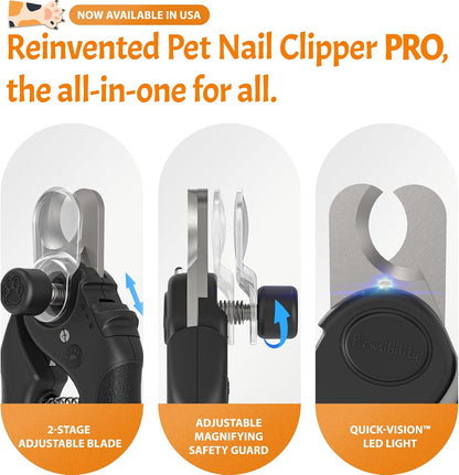 Pawsibility Pet Nail Clipper with LED Light
